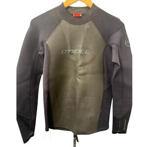 O'Neill Hammer Wetsuit Top Mens Medium Black Neoprene Surf Swim Dive